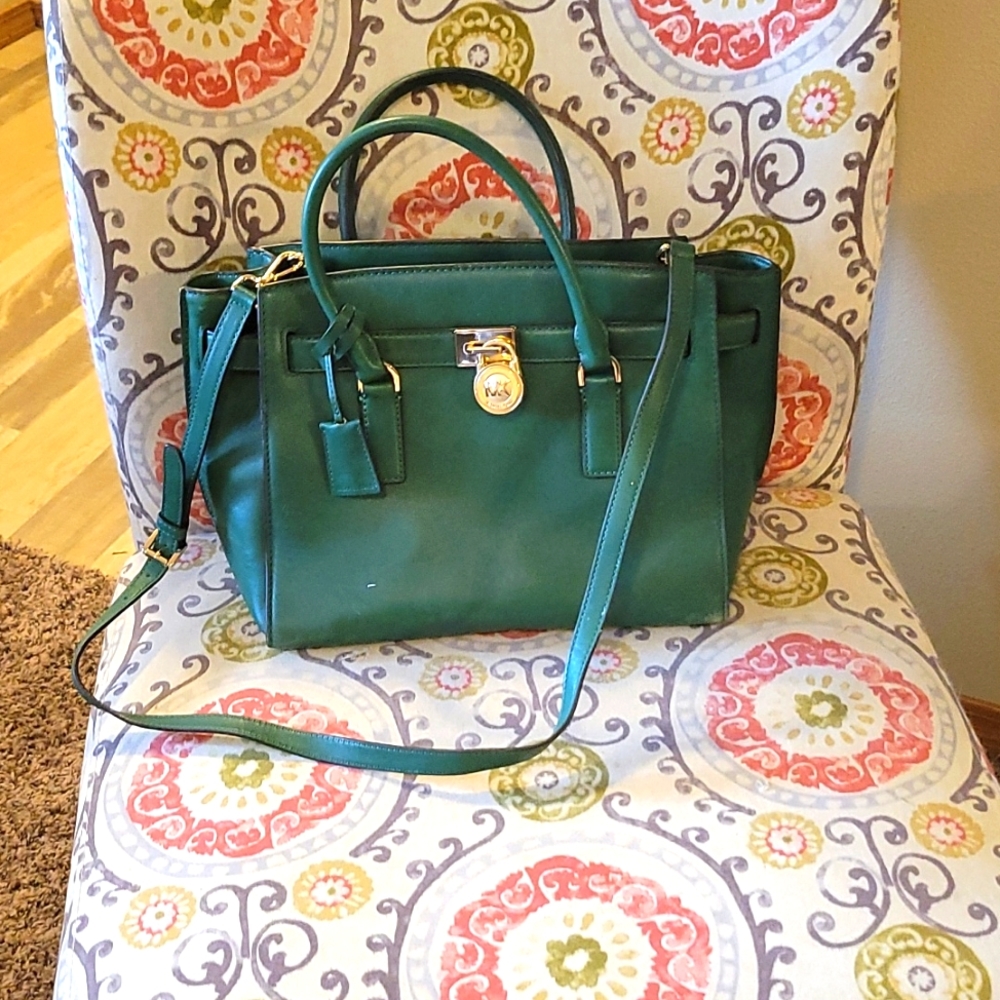 Large Michael Kors Satchel Kelly Green